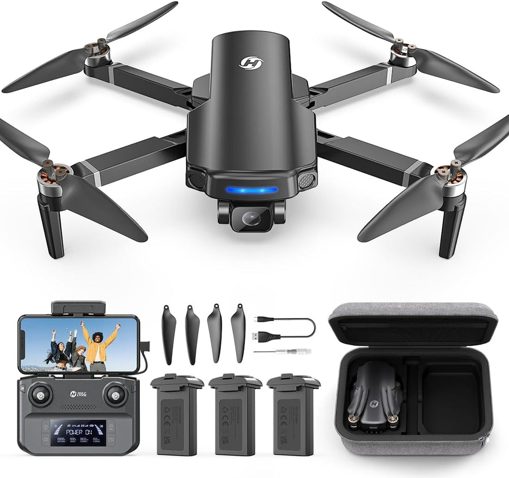 Holy Stone HS360S GPS Drone with 4K UHD Camera for Adults Beginner，with 3 batteries