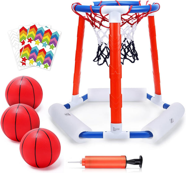 ES46 EagleStone Pool Basketball Toys, Floating Basketball Hoop for Pool Game