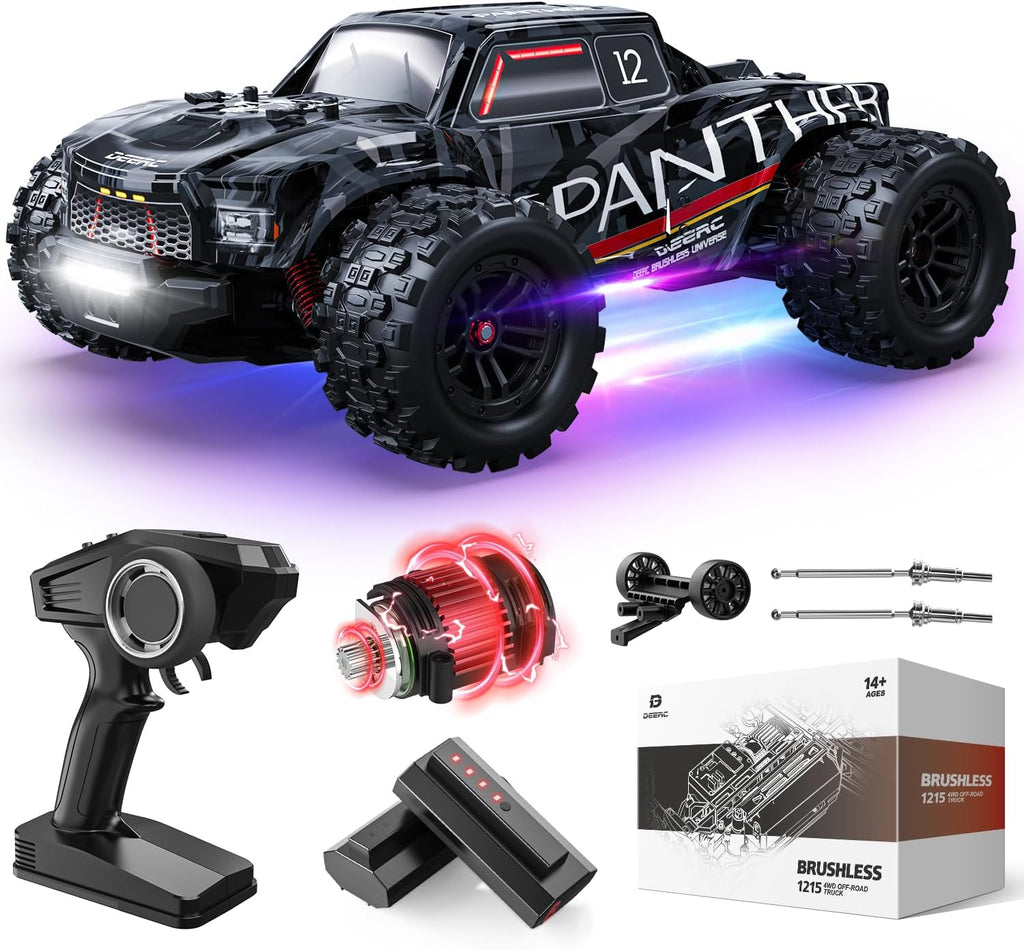 DEERC 1215 1/14 Brushless Fast Extreme 70kph 4X4 Off-Road Truck