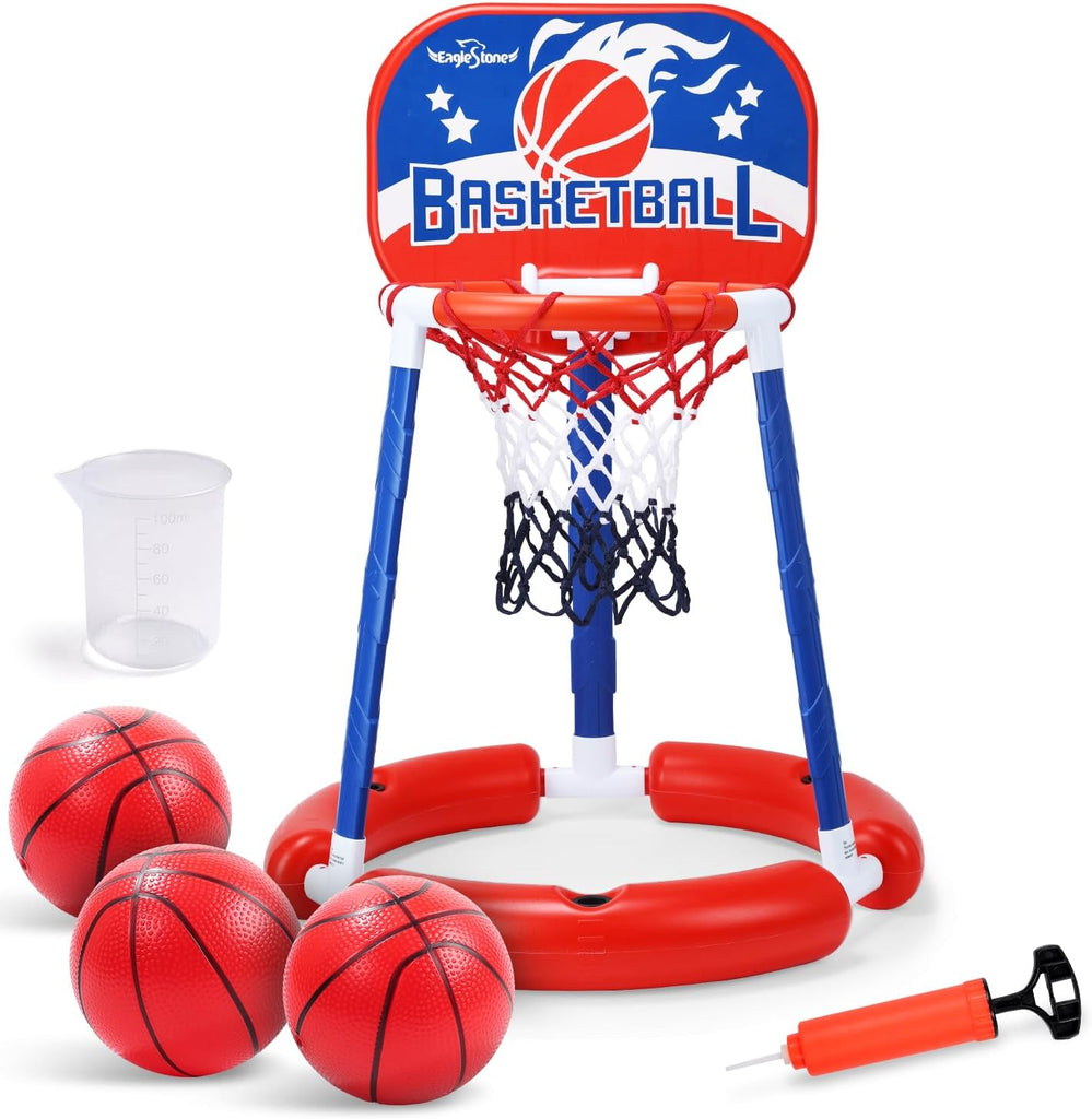 ES43 EagleStone Pool Basketball Hoop,Kids Swimming Pool Basketball Hoop Set with Backboard