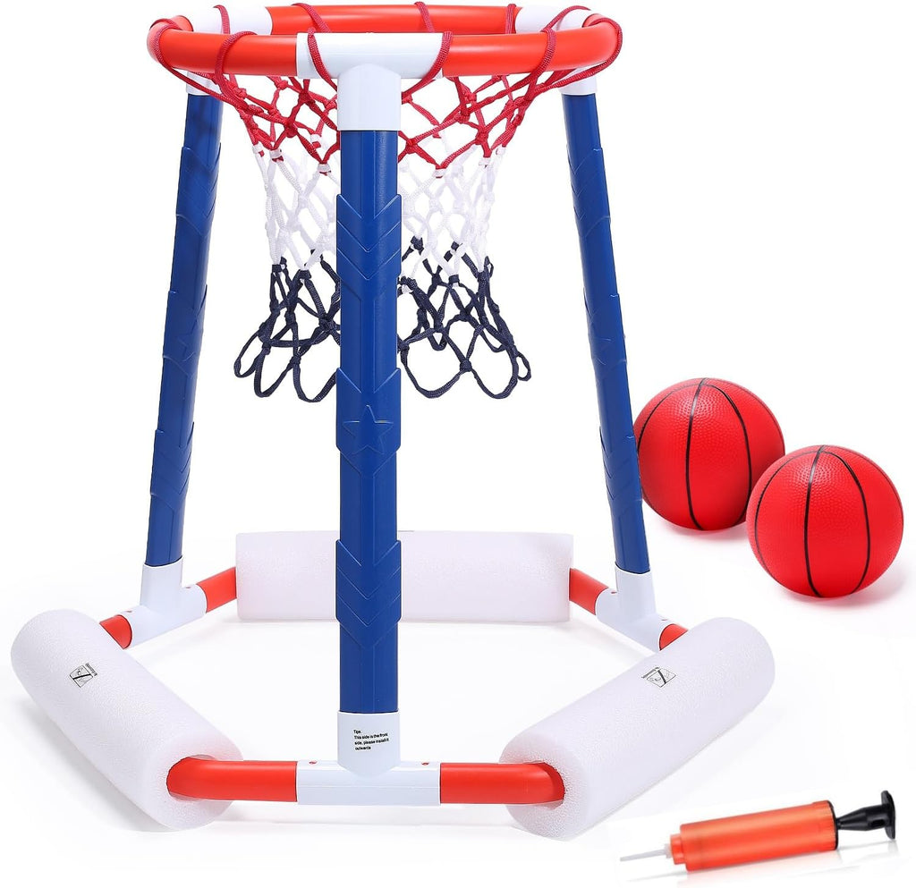 ES28 EagleStone Pool Basketball Hoop, Floating Inflatbale Pool Basketball Games Toys