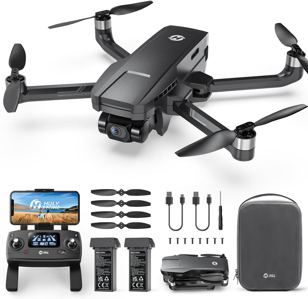 Holy Stone HS720G 2-Axis Gimbal Drones with 4K EIS Camera, with 2 batteries