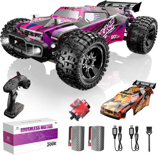 DEERC 200E 1:10 Large 3S Brushless High Speed RC Cars for Adults