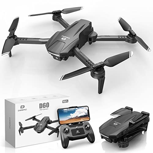 DEERC D60 FPV Drones with 1080P HD Camera for Adults Kids