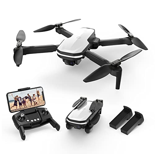 Holy Stone HS280 Drone FPV plegable con cámara WiFi HD 1080P ajustable, cuadricóptero RC ligero para niños adultos principiantes, 2 baterías modulares, Hover automático, sensor de gravedad, control de gestos de voz