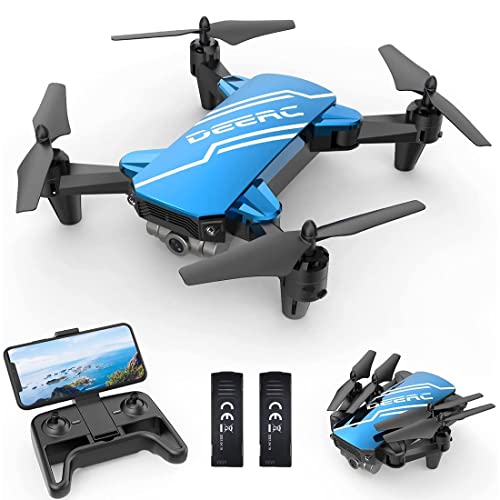 DEERC D20 Mini Drone for Kids with 720P HD FPV Camera, Blue