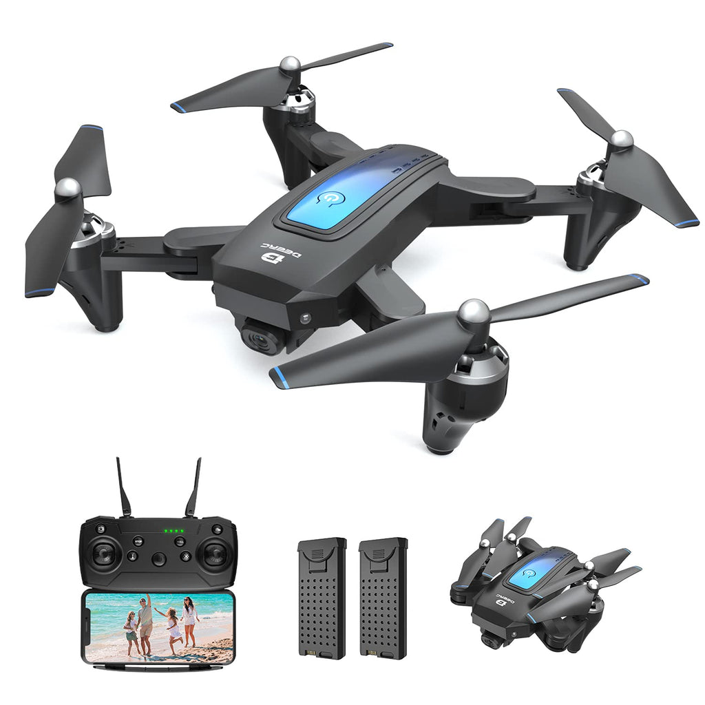 DEERC D10 Drone with Camera for Adults and Kids 2K HD FPV Live Video